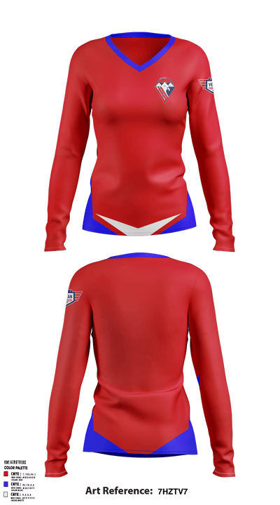 VetVantage Home Services 35667030 Women's Long Sleeve V-neck Shirt - 34