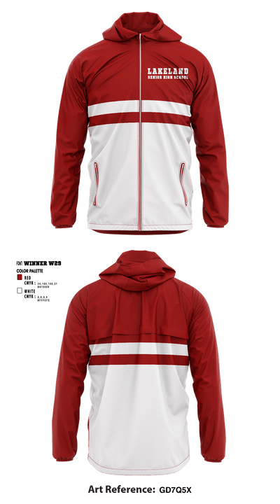 Lakeland Senior High School 7289596 Windbreaker - 1