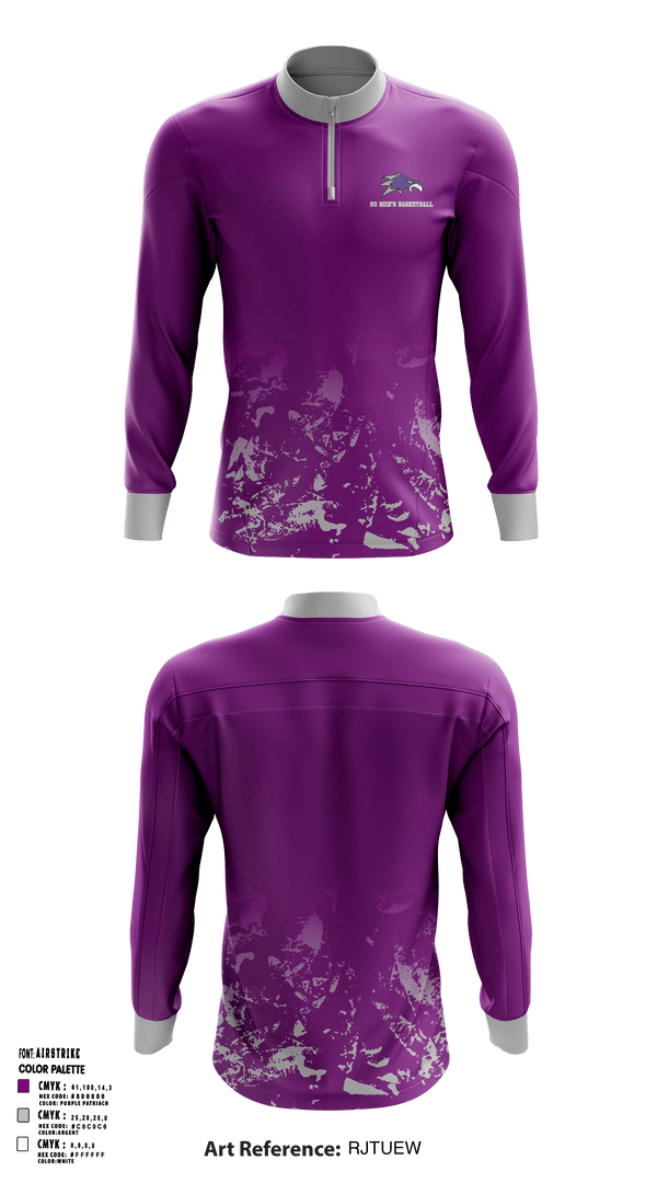 Quarter Zip Jacket, 20, Men's Basketball, Teamtime, Team time, sublimation, custom sports apparel, team uniforms, spirit wear, spiritwear, sports uniforms, custom shirts, team store, custom team store, fundraiser sports, apparel fundraiser