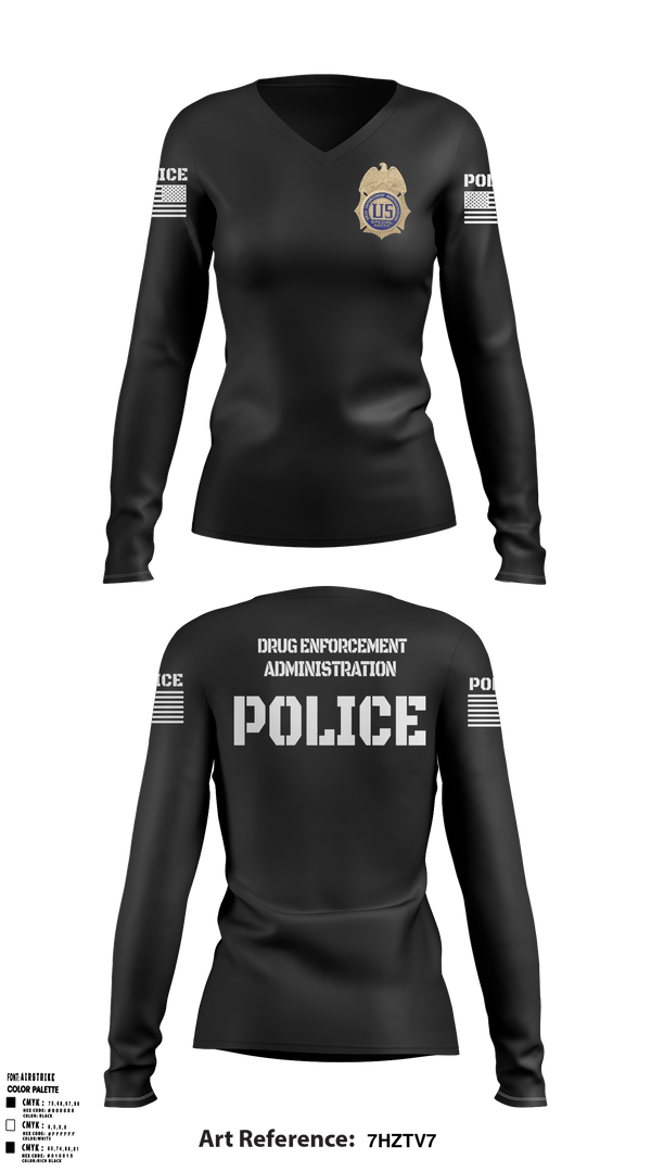 Women's Long Sleeve Vneck Shirt, , Police, Teamtime, Team time, sublimation, custom sports apparel, team uniforms, spirit wear, spiritwear, sports uniforms, custom shirts, team store, custom team store, fundraiser sports, apparel fundraiser