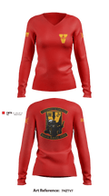 UVA NROTC 47368878 Women's Long Sleeve V-neck Shirt - 2