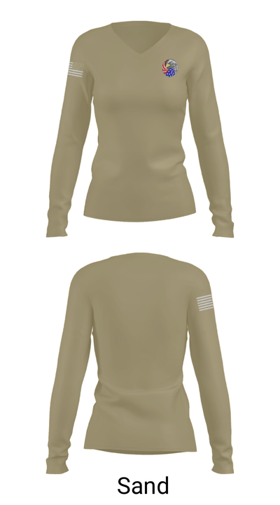 OH-20051 44519682 Women's Long Sleeve V-neck Shirt - 42