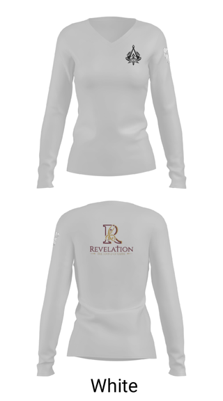 Women's Long Sleeve Vneck Shirt, Revelations, , Teamtime, Team time, sublimation, custom sports apparel, team uniforms, spirit wear, spiritwear, sports uniforms, custom shirts, team store, custom team store, fundraiser sports, apparel fundraiser