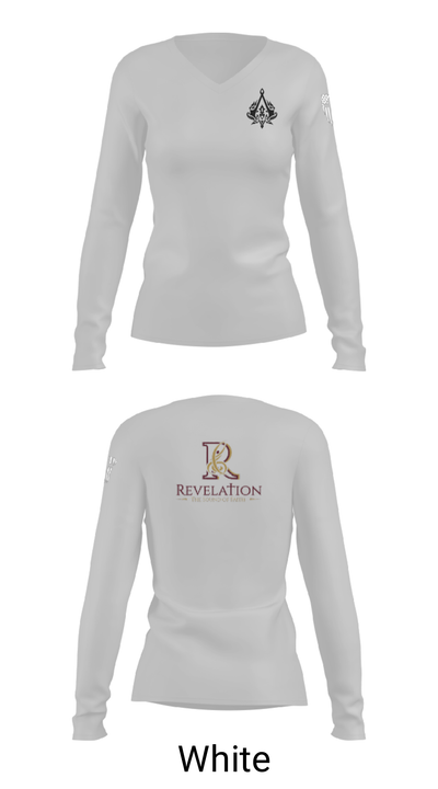 Revelations 61637990 Women's Long Sleeve V-neck Shirt - 6