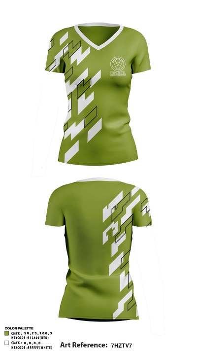 Vertical Skills Academy 87351468 Women's Short Sleeve V-neck Shirt - 1