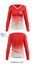 Bellefonte Area High School Soccer 51143789 Women's Long Sleeve V-neck Shirt - 1