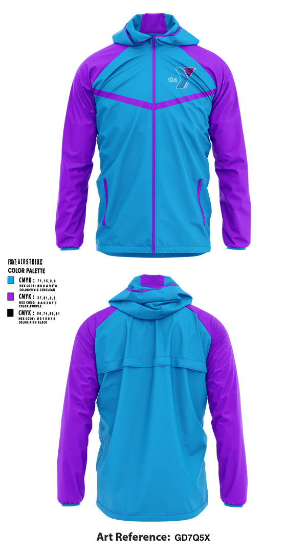 Windbreaker, Greenwood Family Ymca, Spirit Store, Teamtime, Team time, sublimation, custom sports apparel, team uniforms, spirit wear, spiritwear, sports uniforms, custom shirts, team store, custom team store, fundraiser sports, apparel fundraiser
