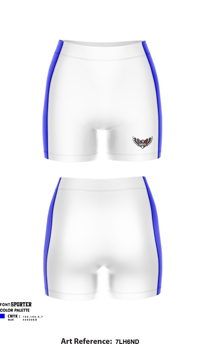 Eisenhower High School Volleyball 77100721 Women's Compression Shorts - 2