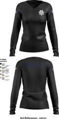 Willits Little Lake JRTF 70658416 Women's Long Sleeve V-neck Shirt - 11