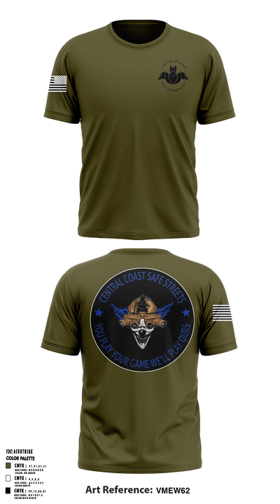 Central Coast Safe Streets Task Force 34616845 Short Sleeve Performance Shirt - 1