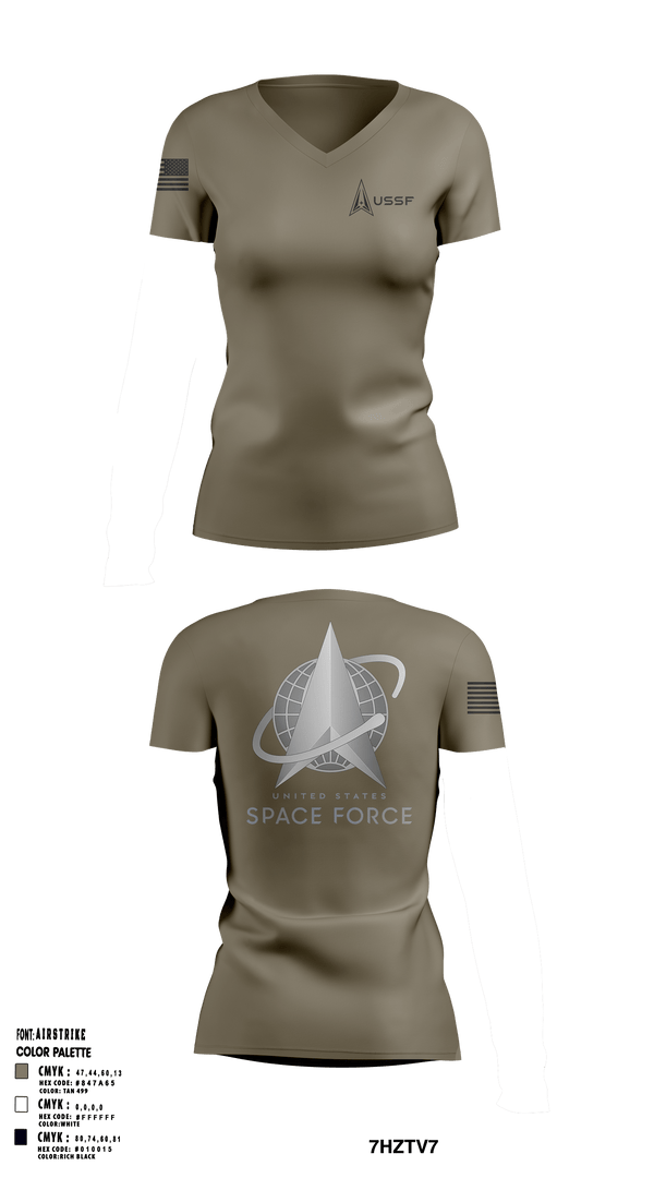 Women's Short Sleeve Vneck Shirt, Peterson Space Force Base, Space Force, Teamtime, Team time, sublimation, custom sports apparel, team uniforms, spirit wear, spiritwear, sports uniforms, custom shirts, team store, custom team store, fundraiser sports, apparel fundraiser