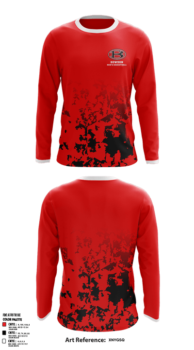 Bowdon High School Basketball 20321730 Long Sleeve Performance Shirt - 1