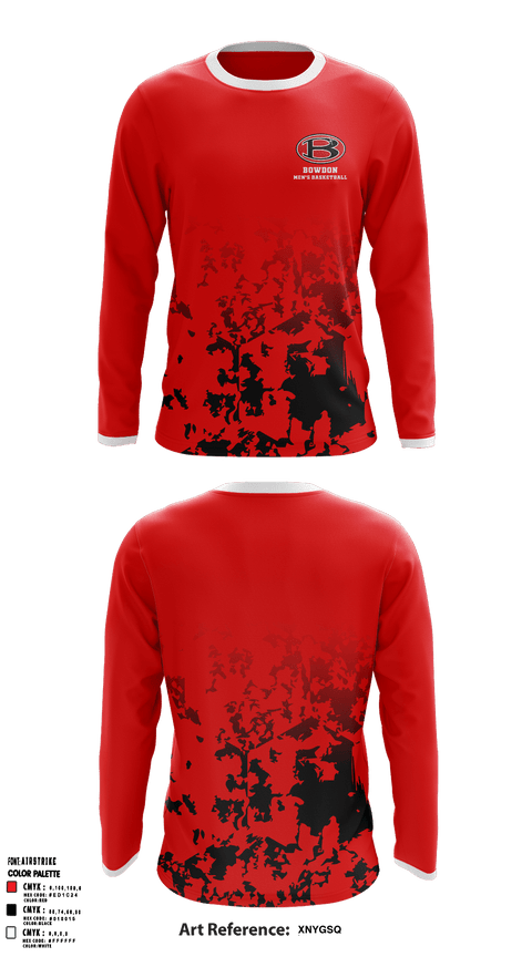 Long Sleeve Performance Shirt, Bowdon High School Basketball, Men's Basketball, Teamtime, Team time, sublimation, custom sports apparel, team uniforms, spirit wear, spiritwear, sports uniforms, custom shirts, team store, custom team store, fundraiser sports, apparel fundraiser