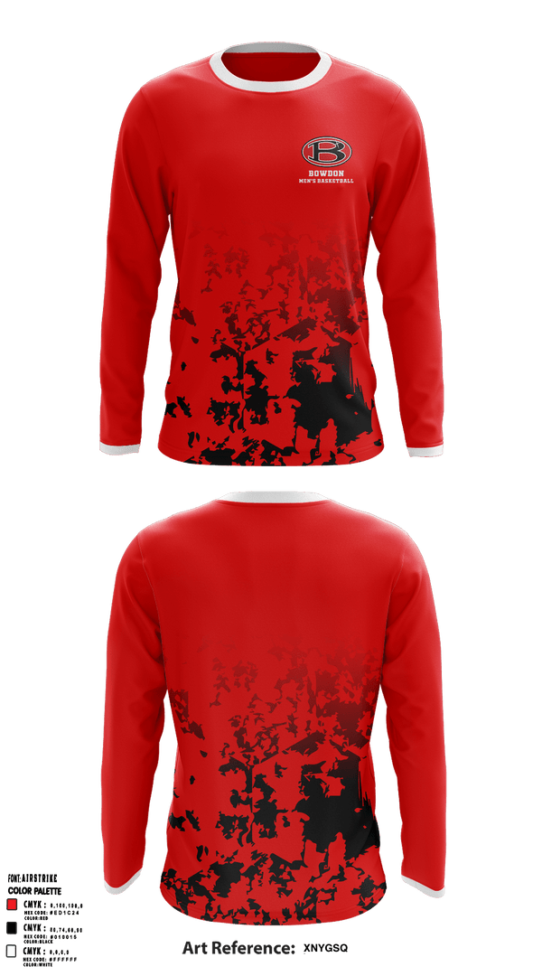 Long Sleeve Performance Shirt, Bowdon High School Basketball, Men's Basketball, Teamtime, Team time, sublimation, custom sports apparel, team uniforms, spirit wear, spiritwear, sports uniforms, custom shirts, team store, custom team store, fundraiser sports, apparel fundraiser