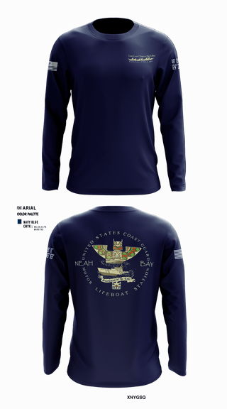 Long Sleeve Performance Shirt, USCG STATION NEAH BAY, Coast Guard, Teamtime, Team time, sublimation, custom sports apparel, team uniforms, spirit wear, spiritwear, sports uniforms, custom shirts, team store, custom team store, fundraiser sports, apparel fundraiser