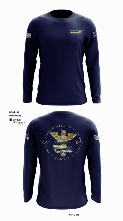 USCG STATION NEAH BAY 8595020 Long Sleeve Performance Shirt - 2