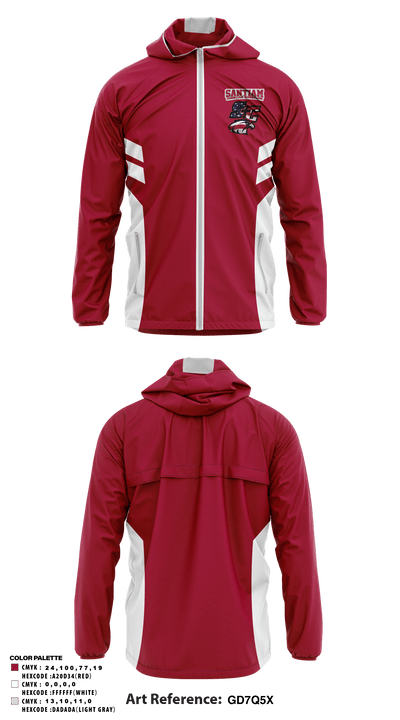 Santiam Christian School Wrestling 60304138 Windbreaker - 1