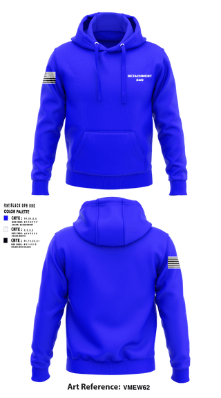 Hoodie, Detachment 340, Air Force, Teamtime, Team time, sublimation, custom sports apparel, team uniforms, spirit wear, spiritwear, sports uniforms, custom shirts, team store, custom team store, fundraiser sports, apparel fundraiser