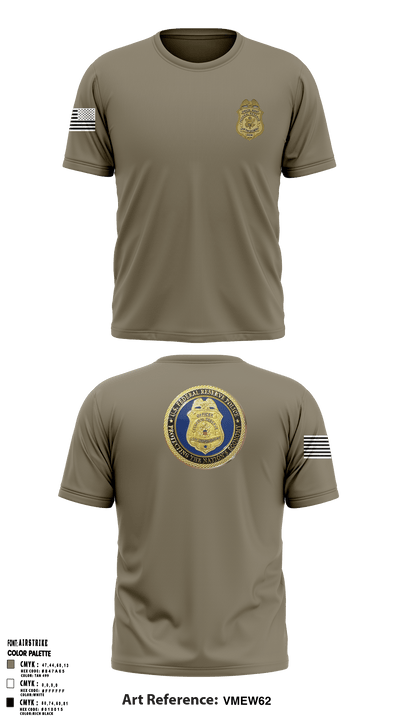 United States Federal Reserve Police 30952270 Short Sleeve Performance Shirt - 1