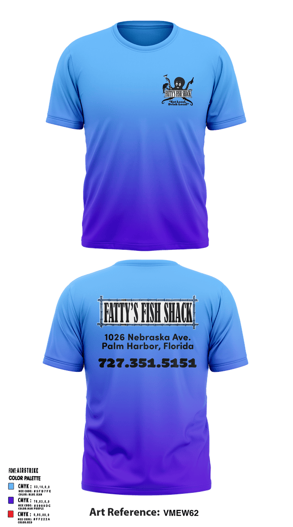 Short Sleeve Performance Shirt, Fatty’s Fish Shack, , Teamtime, Team time, sublimation, custom sports apparel, team uniforms, spirit wear, spiritwear, sports uniforms, custom shirts, team store, custom team store, fundraiser sports, apparel fundraiser