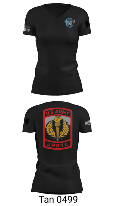 Lee/New Century General Battalion 69349726 Women's Short Sleeve V-neck Shirt - 23