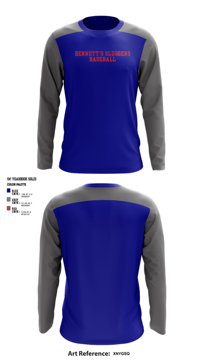 Bennett’s Sluggers 49224292 Long Sleeve Performance Shirt - 1