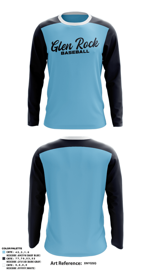 Long Sleeve Performance Shirt, Glen Rock Panthers 12U, Baseball, Teamtime, Team time, sublimation, custom sports apparel, team uniforms, spirit wear, spiritwear, sports uniforms, custom shirts, team store, custom team store, fundraiser sports, apparel fundraiser
