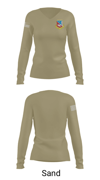 Women's Long Sleeve Vneck Shirt, , National Guard, Teamtime, Team time, sublimation, custom sports apparel, team uniforms, spirit wear, spiritwear, sports uniforms, custom shirts, team store, custom team store, fundraiser sports, apparel fundraiser