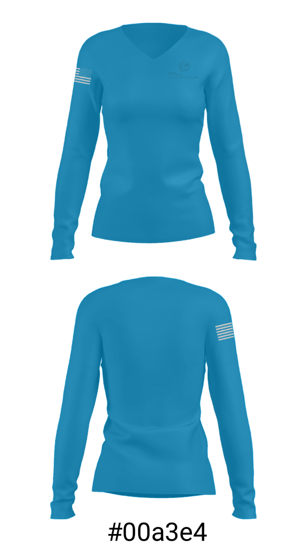 Women's Long Sleeve Vneck Shirt, North Tampa Christian Academy Basketball, Men's Basketball, Teamtime, Team time, sublimation, custom sports apparel, team uniforms, spirit wear, spiritwear, sports uniforms, custom shirts, team store, custom team store, fundraiser sports, apparel fundraiser