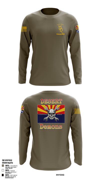 3666th SMC 60008447 Long Sleeve Performance Shirt - 36