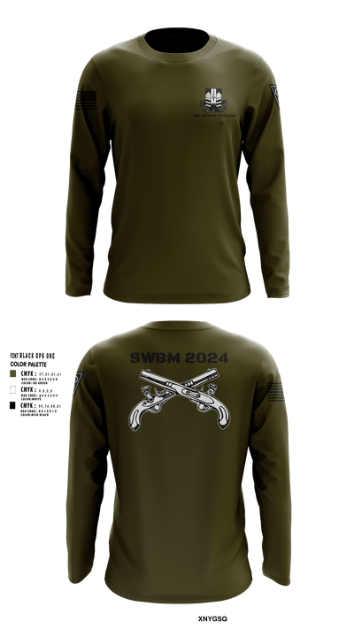 HHD 437th MP BN 73835044 Long Sleeve Performance Shirt - 51