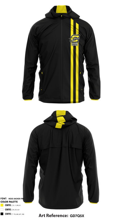 Cascade High School Soccer 74784351 Windbreaker - 2