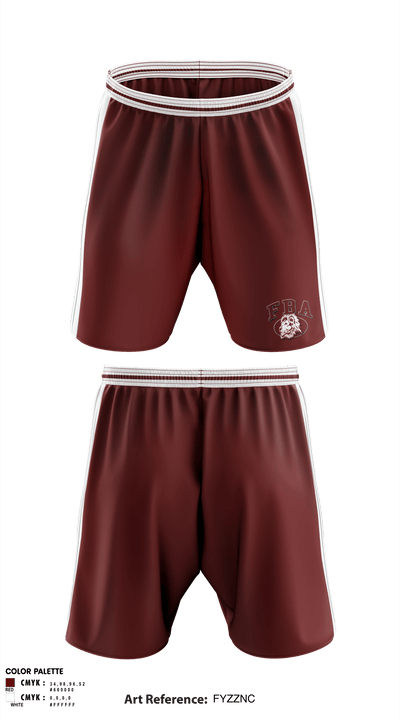 First Baptist Academy Cheerleading 10096109 Athletic Shorts With Pockets - 1
