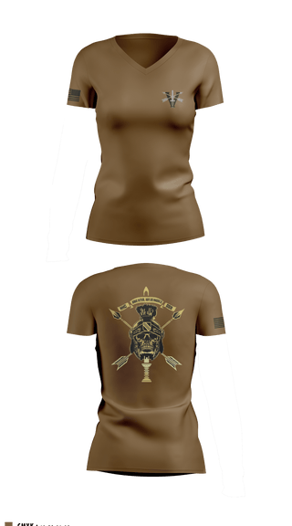 Women's Short Sleeve Vneck Shirt, HHC, GSB, 5SFG, Army, Teamtime, Team time, sublimation, custom sports apparel, team uniforms, spirit wear, spiritwear, sports uniforms, custom shirts, team store, custom team store, fundraiser sports, apparel fundraiser