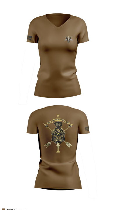 HHC, GSB, 5SFG 78234570 Women's Short Sleeve V-neck Shirt - 2