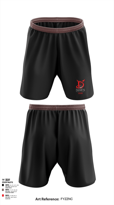 Devils Detail ShopDevils Detail Shop 1775971 Athletic Shorts With Pockets - 1