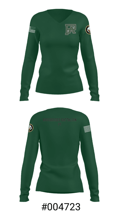 Roughrider Battalion 33951588 Women's Long Sleeve V-neck Shirt - 37