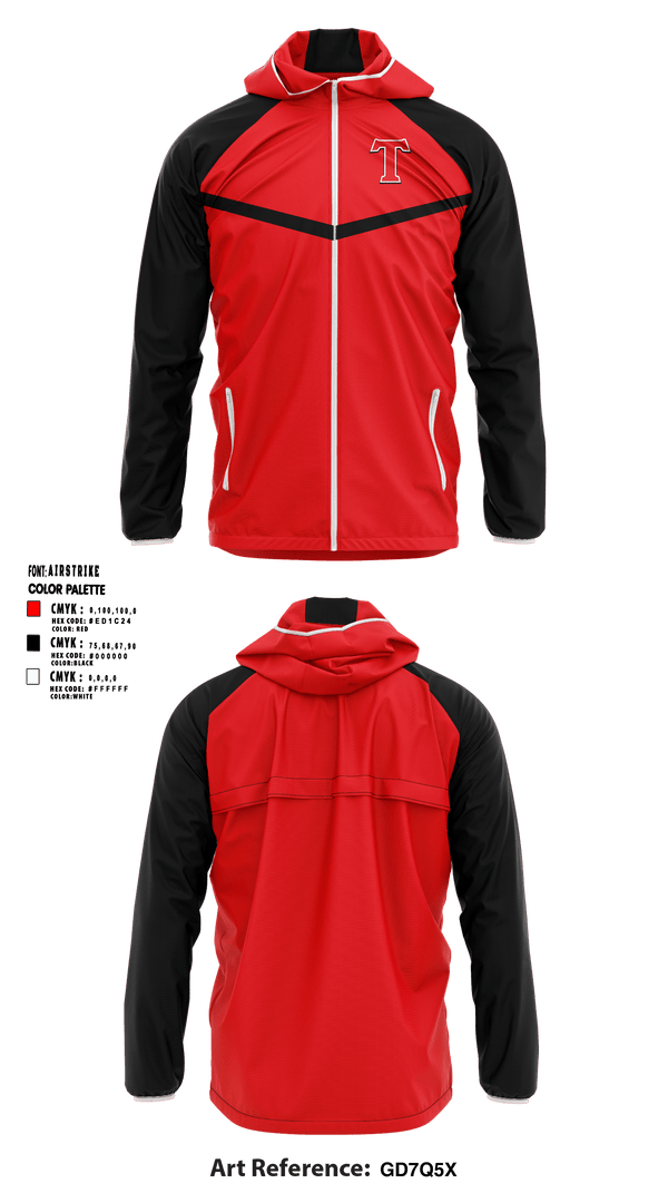 Windbreaker, Turner Middle School, Spirit Store, Teamtime, Team time, sublimation, custom sports apparel, team uniforms, spirit wear, spiritwear, sports uniforms, custom shirts, team store, custom team store, fundraiser sports, apparel fundraiser
