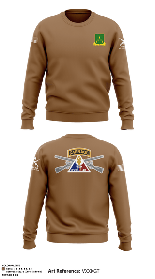 Crew Neck Sweatshirt, 1ST PLT ALPACAS, Army, Teamtime, Team time, sublimation, custom sports apparel, team uniforms, spirit wear, spiritwear, sports uniforms, custom shirts, team store, custom team store, fundraiser sports, apparel fundraiser