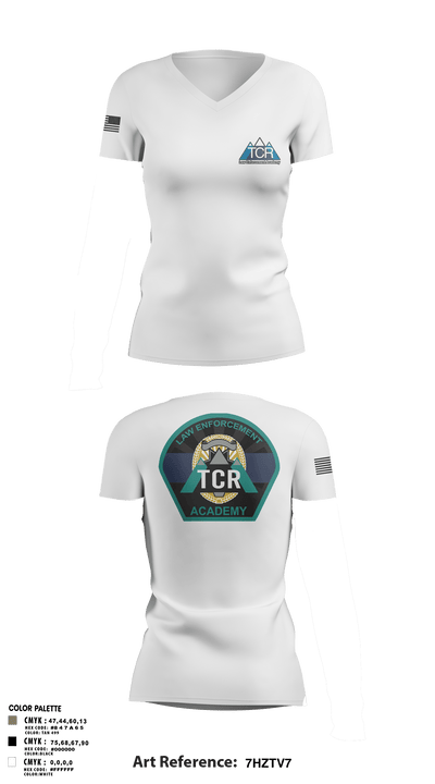 TCR LE ACADEMY 50847747 Women's Short Sleeve V-neck Shirt - 2