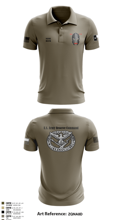 AREA 2, 12TH BN ARCG 57616910 Short Sleeve Performance Polo - 5