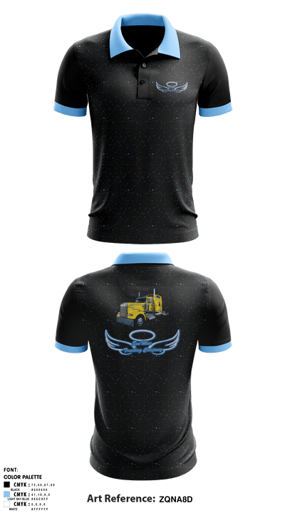 Eve Mae trucking company 2497908 Short Sleeve Performance Polo - 1