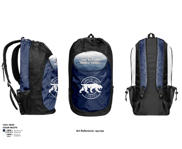 Gear Bag, Surprise Lake Middle School Basketball, Men's Basketball, Teamtime, Team time, sublimation, custom sports apparel, team uniforms, spirit wear, spiritwear, sports uniforms, custom shirts, team store, custom team store, fundraiser sports, apparel fundraiser