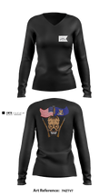 1/3 D.Co Colors 38248924 Women's Long Sleeve V-neck Shirt - 3