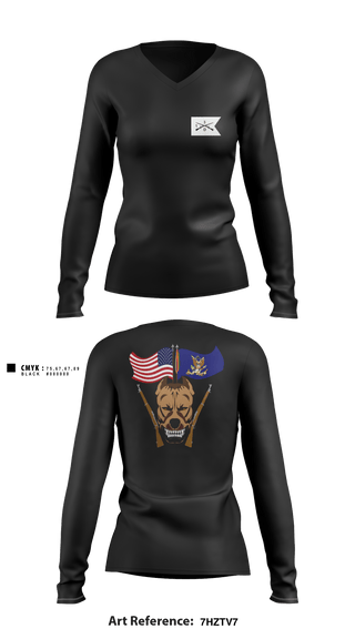Women's Long Sleeve Vneck Shirt, , Army, Teamtime, Team time, sublimation, custom sports apparel, team uniforms, spirit wear, spiritwear, sports uniforms, custom shirts, team store, custom team store, fundraiser sports, apparel fundraiser