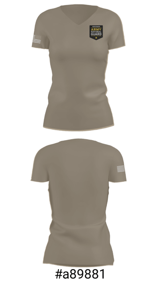 Women's Short Sleeve Vneck Shirt, , National Guard, Teamtime, Team time, sublimation, custom sports apparel, team uniforms, spirit wear, spiritwear, sports uniforms, custom shirts, team store, custom team store, fundraiser sports, apparel fundraiser