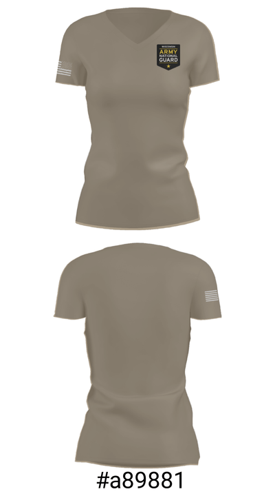 WIARNG RRB 20982110 Women's Short Sleeve V-neck Shirt - 19