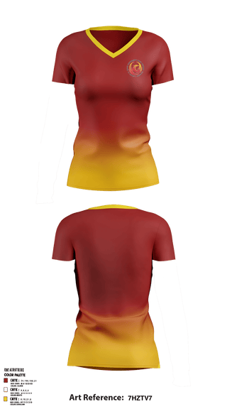 Women's Short Sleeve Vneck Shirt, Rock University High School, Spirit Store, Teamtime, Team time, sublimation, custom sports apparel, team uniforms, spirit wear, spiritwear, sports uniforms, custom shirts, team store, custom team store, fundraiser sports, apparel fundraiser