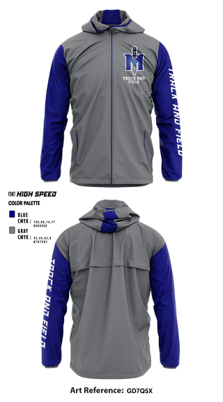 Windbreaker, iMater Knights, Track & Field, Teamtime, Team time, sublimation, custom sports apparel, team uniforms, spirit wear, spiritwear, sports uniforms, custom shirts, team store, custom team store, fundraiser sports, apparel fundraiser