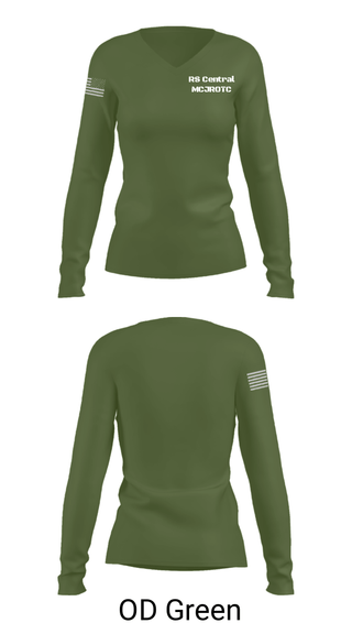 Women's Long Sleeve Vneck Shirt, , Marines, Teamtime, Team time, sublimation, custom sports apparel, team uniforms, spirit wear, spiritwear, sports uniforms, custom shirts, team store, custom team store, fundraiser sports, apparel fundraiser